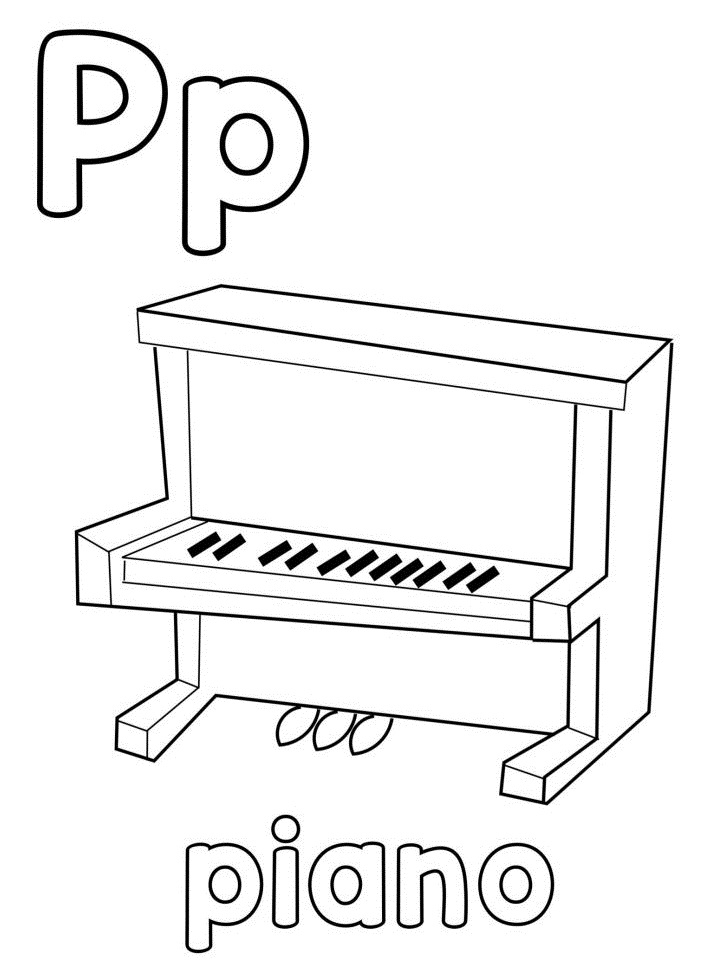 chữ p cho piano