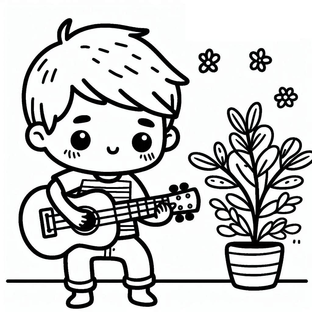 Bé Đánh Đàn Ukulele