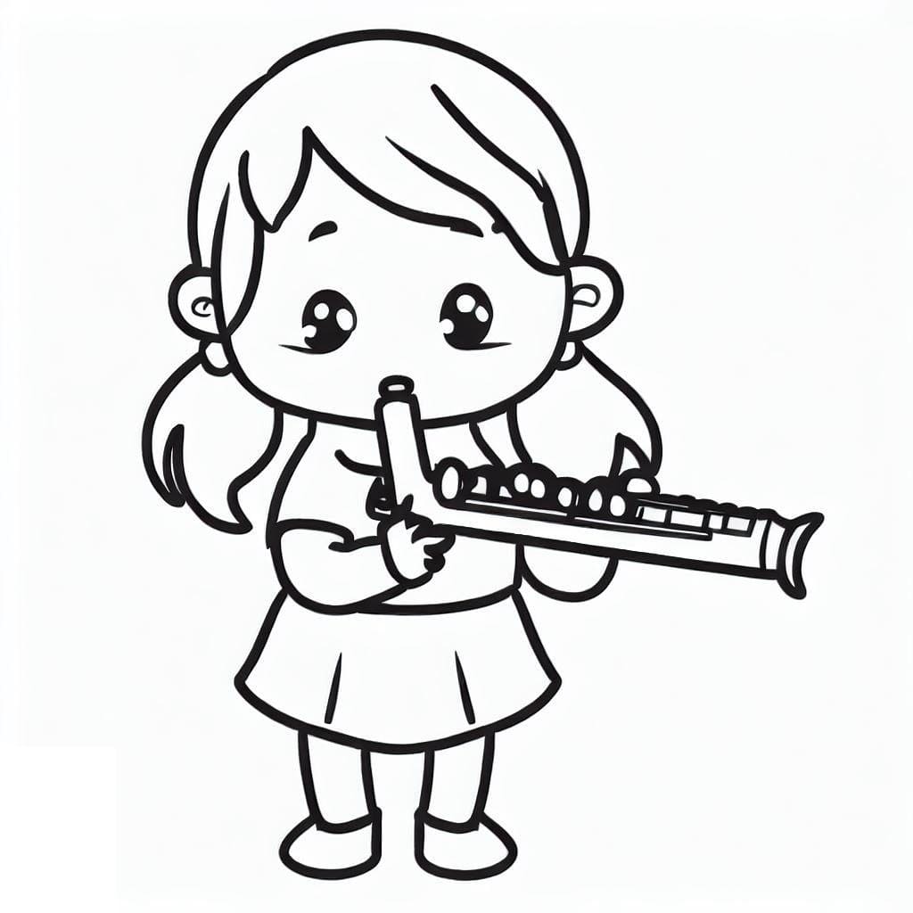 Cô Bé Đáng Yêu Thổi Sáo