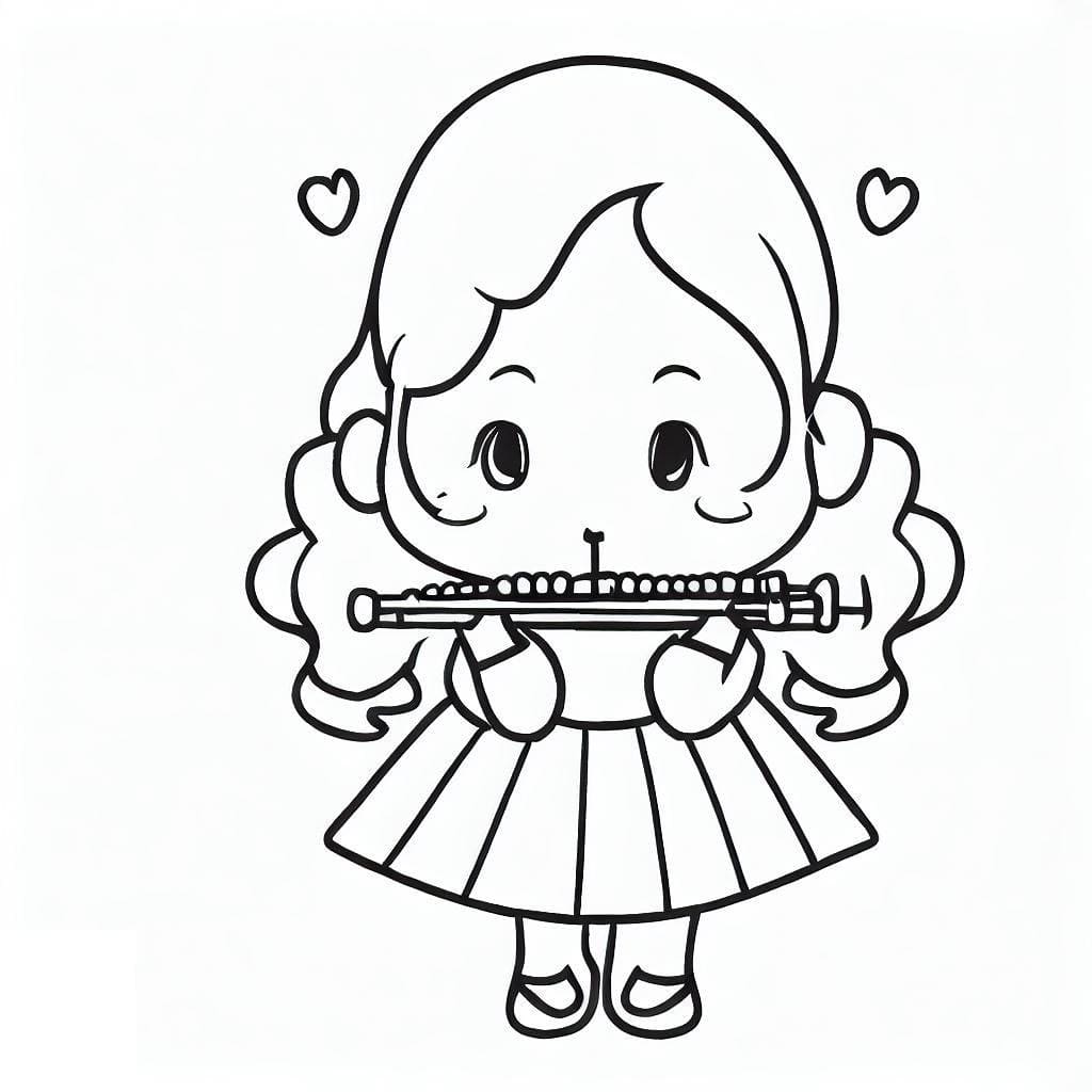 Cô Bé Thổi Sáo Trúc