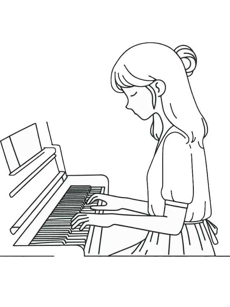 Cô Gái Chơi Đàn Piano