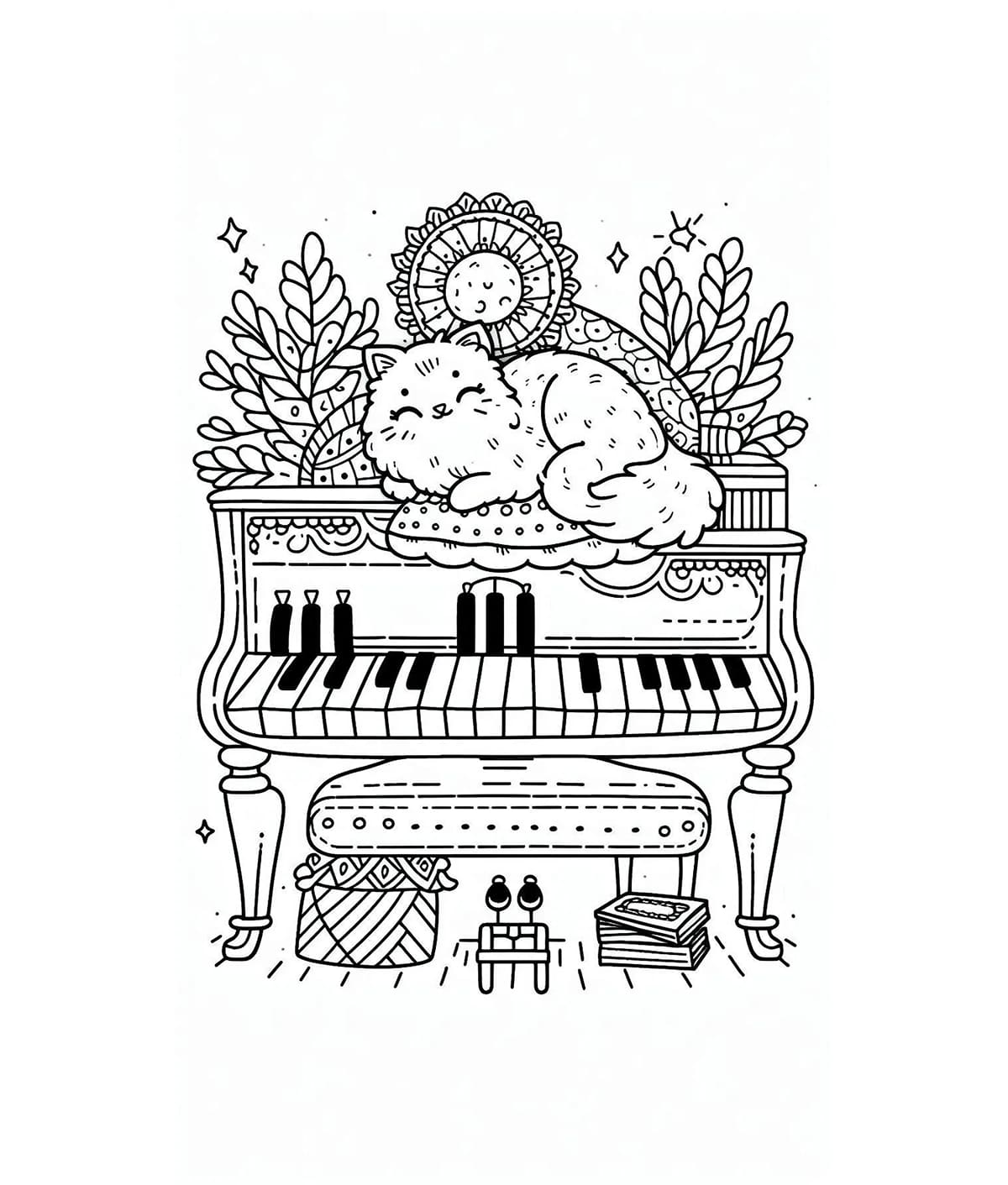 Còn Mèo Trên Đàn Piano