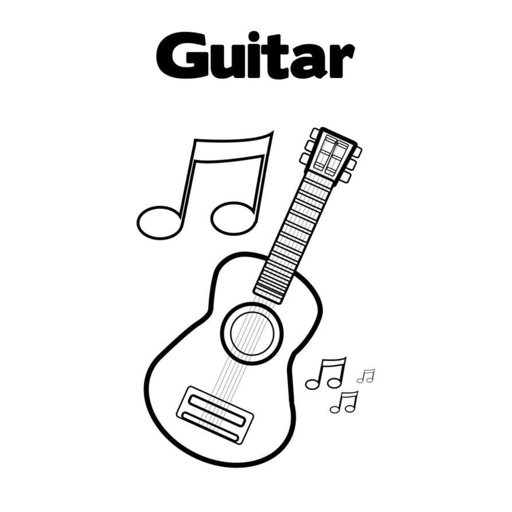 Đàn Guitar Thường Và Nốt Nhạc