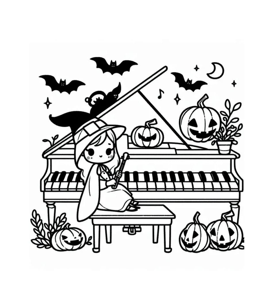 Đàn Piano Halloween