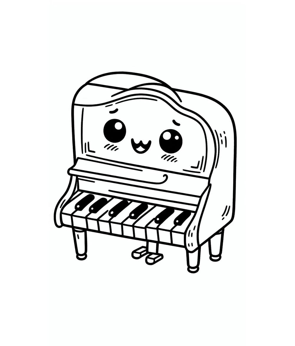 Đàn Piano Hoạt Hình Dễ Thương