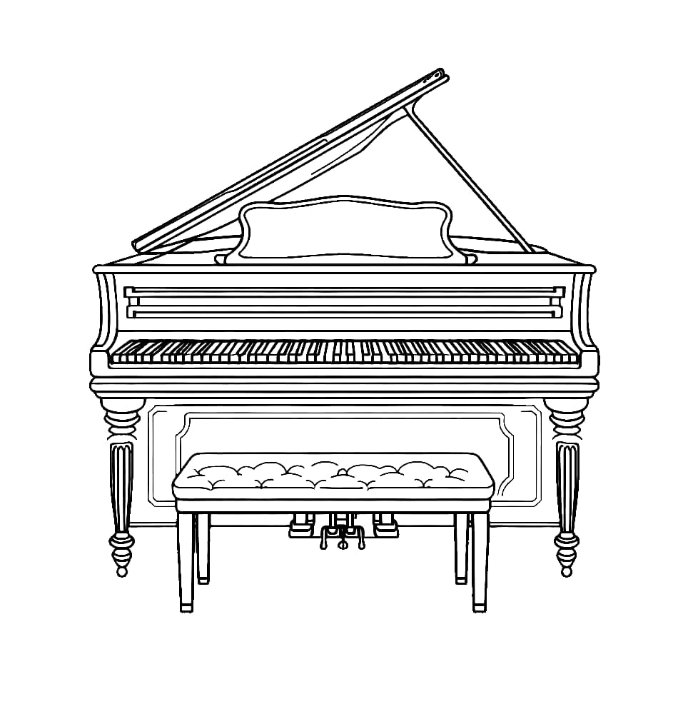 Đàn Piano Và Ghế