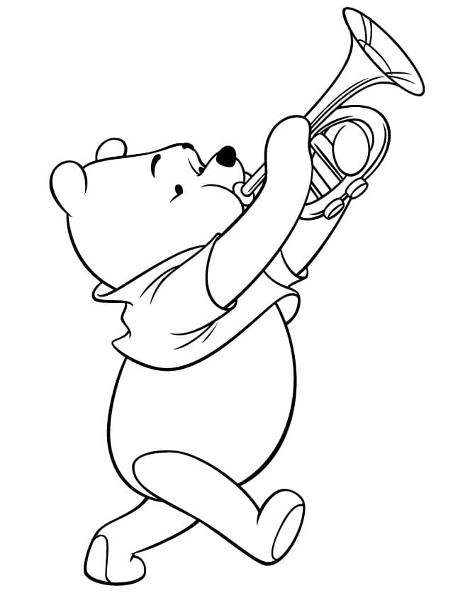 Gấu Pooh Thổi Kèn Trumpet