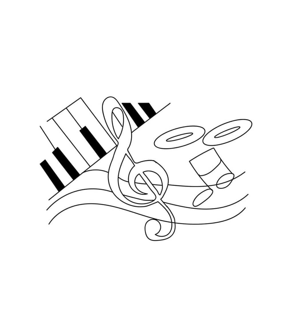 Phím Đàn Piano Và Nốt Nhạc