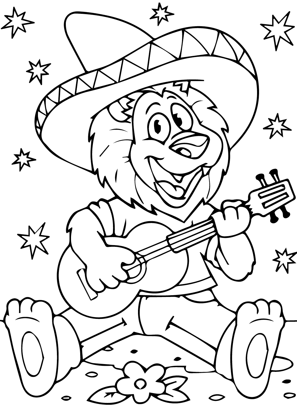 Sư Tử Với Cây Đàn Guitar