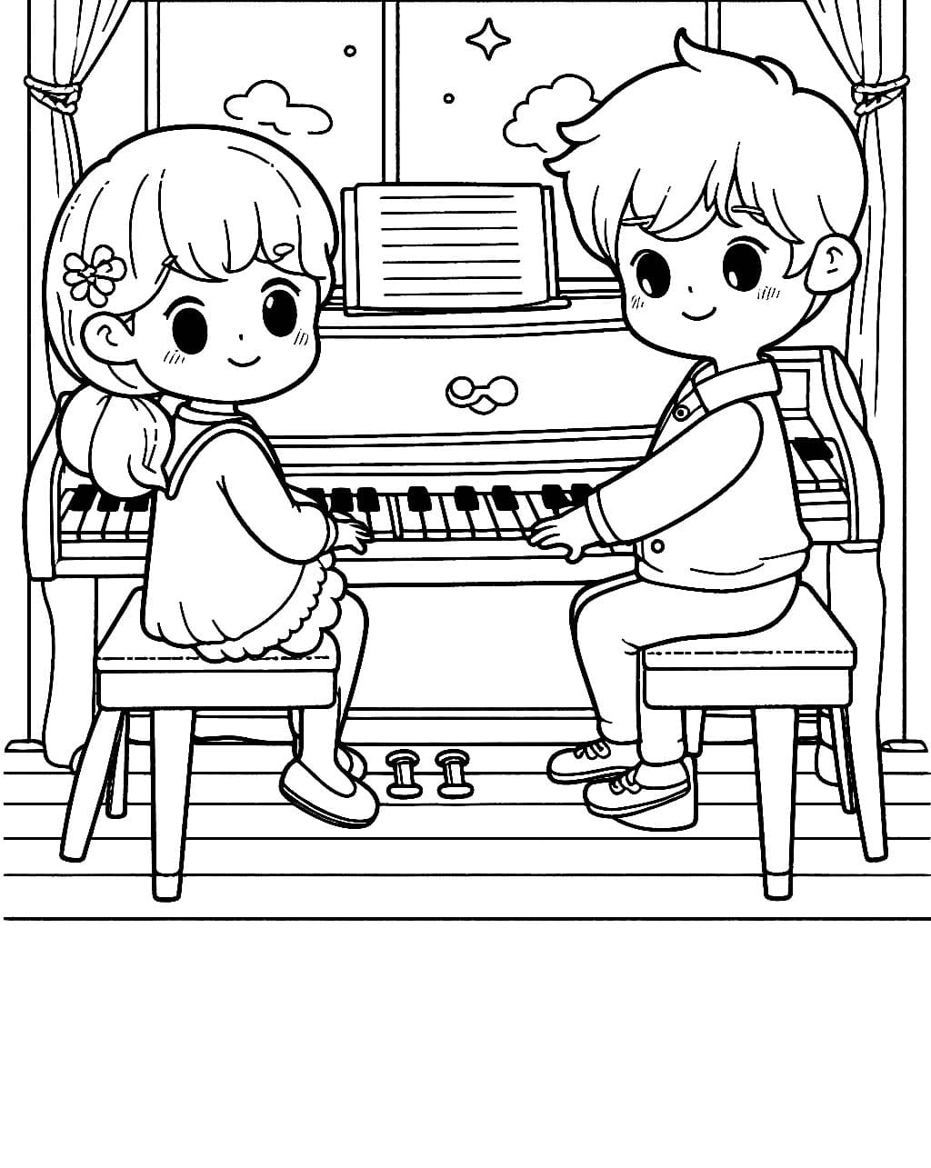 Tô Màu Đàn Piano