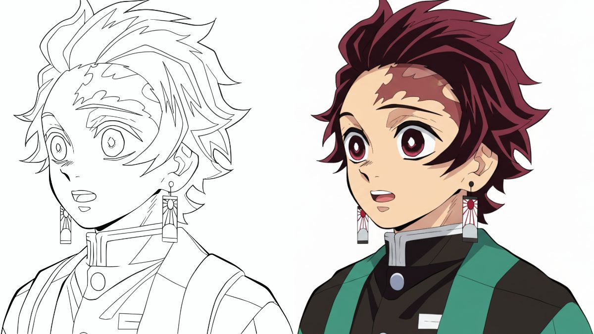 Trang Tô Màu Demon Slayer với Tanjiro Kamado