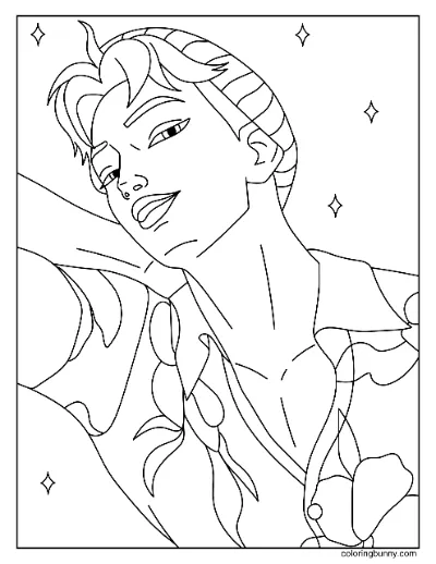 Trang Tô Màu Saja Boys Có Bụng Số 2 Từ KPop Thợ Săn Quỷ