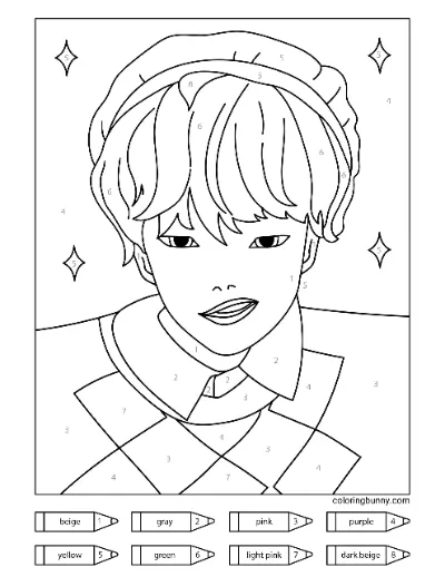 Trang Tô Màu Saja Bé Tô Theo Số KPop Thợ Săn Quỷ 2