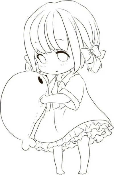 bé gái anime siêu cute