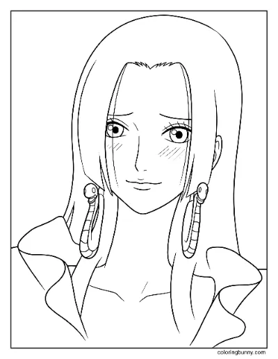 Trang Tô Màu Boa Hancock One Piece