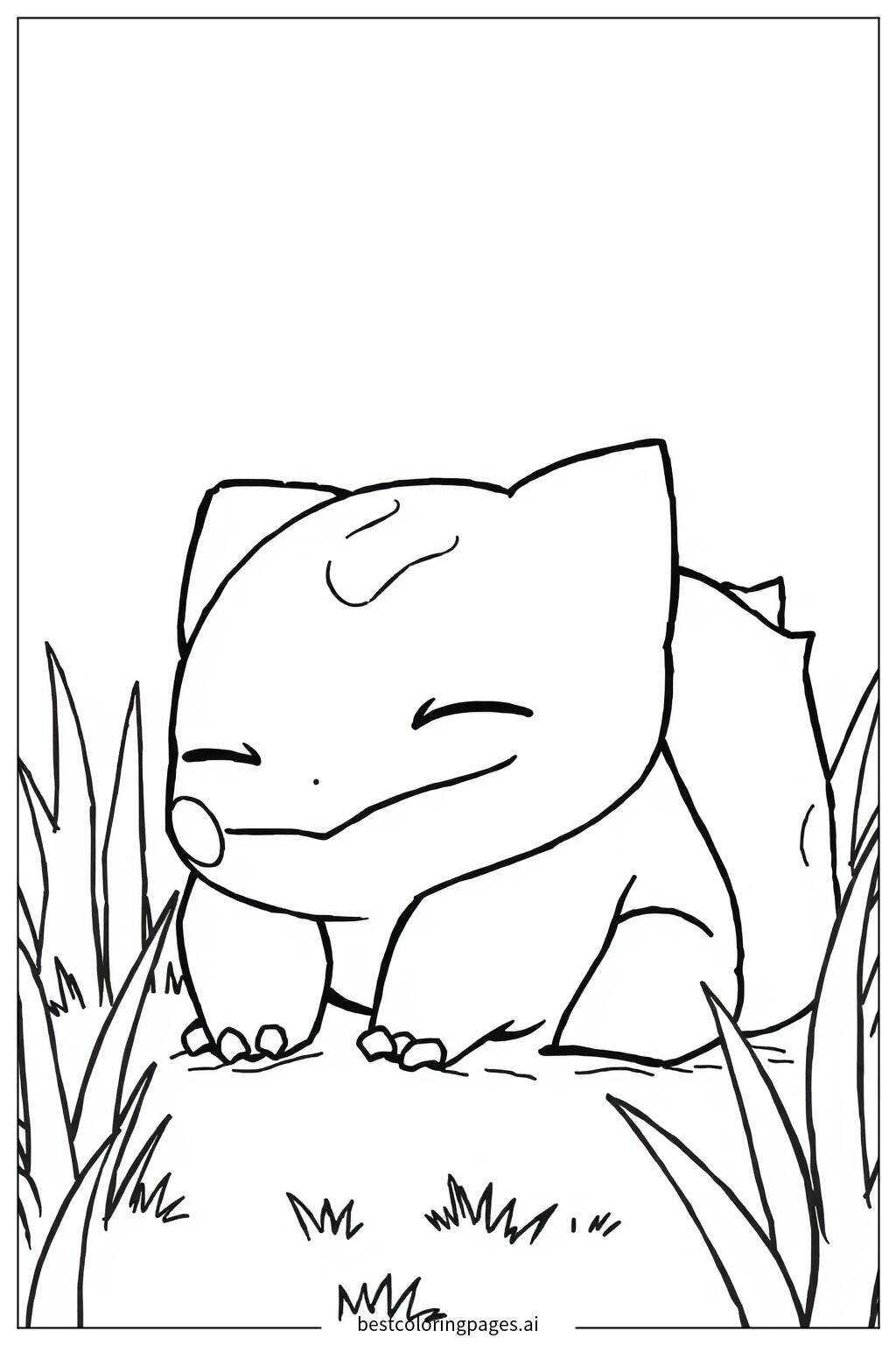 Bulbasaur sleeping
