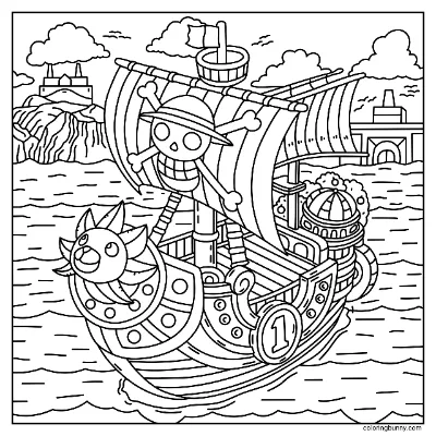 Tranh Tô Màu Tàu Thousand Sunny Thoải Mái