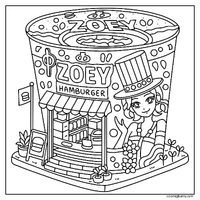 Tranh Tô Màu Cửa Hàng Ramyeon Của Zoey