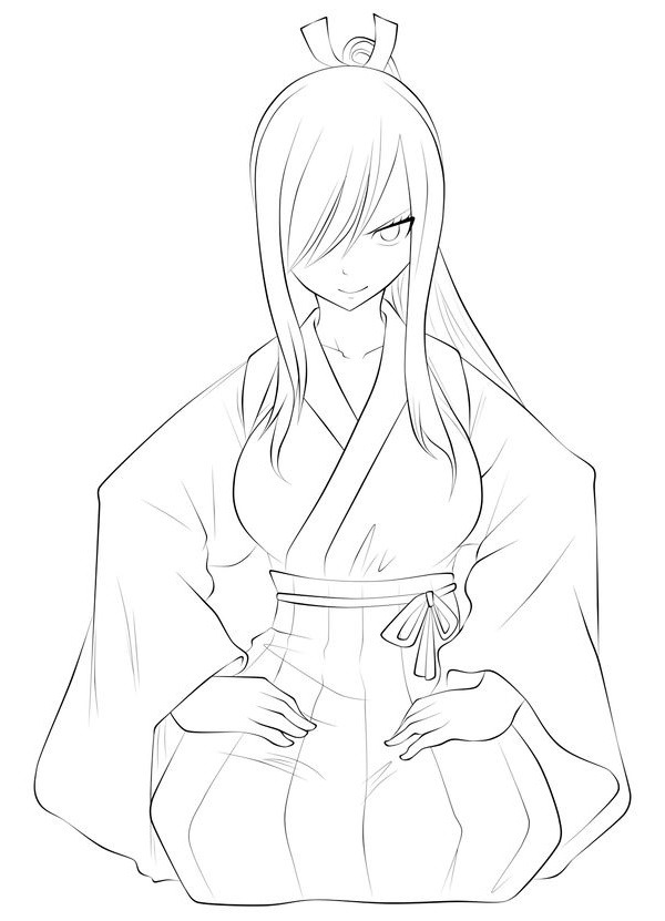 ea scarlet mặc kimono