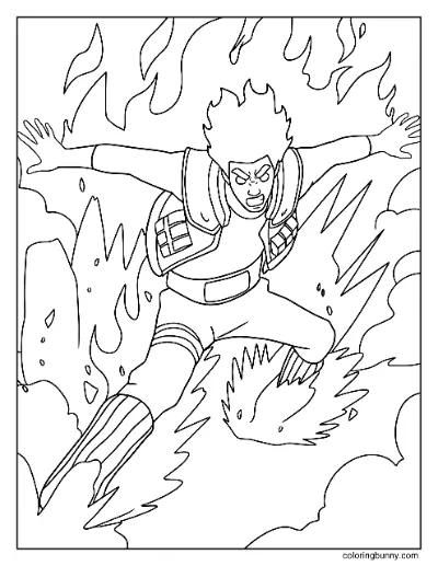 Trang Tô Màu Might Guy Cửa 8