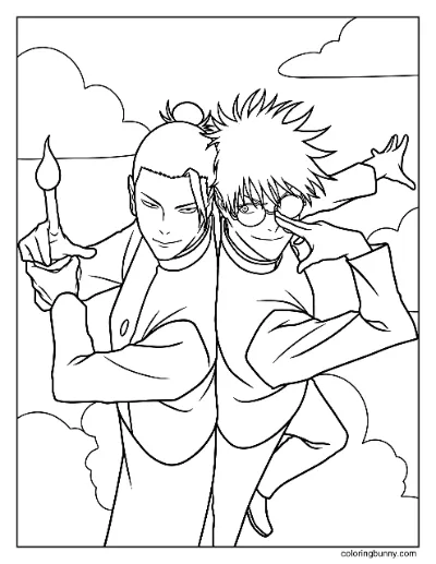 Trang Tô Màu Gojo và Geto