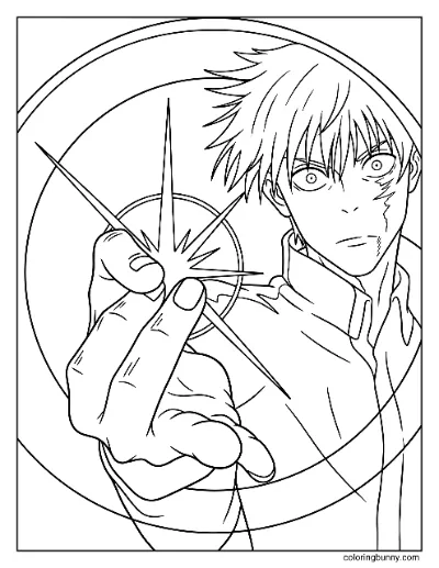 Trang Tô Màu Gojo Sử Dụng Tím Rỗng