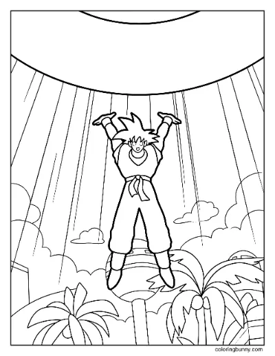 Trang Tô Màu Goku Dragon Ball FighterZ