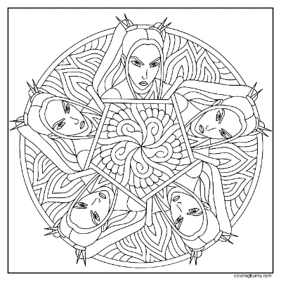 Trang Tô Màu Mandala Mira KPop Thợ Săn Quỷ