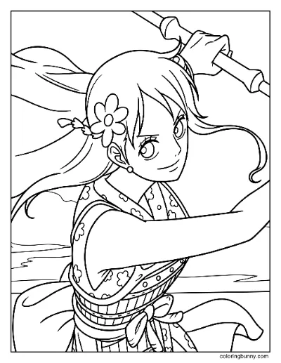 Trang Tô Màu Nami One Piece