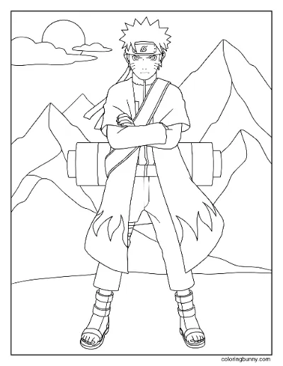 Trang Tô Màu Chế Độ Sage Naruto