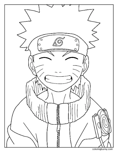 Trang Tô Màu Naruto Cười