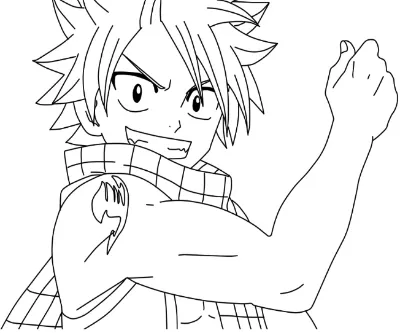 natsu dragneel vui vẻ