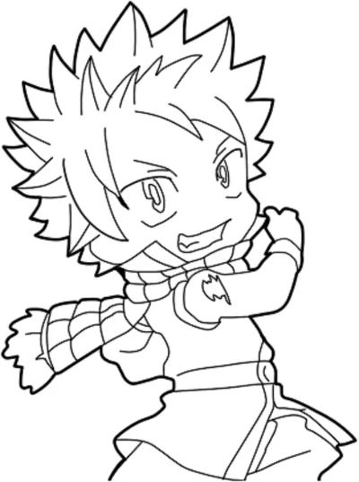 natsu nhỏ bé vui vẻ