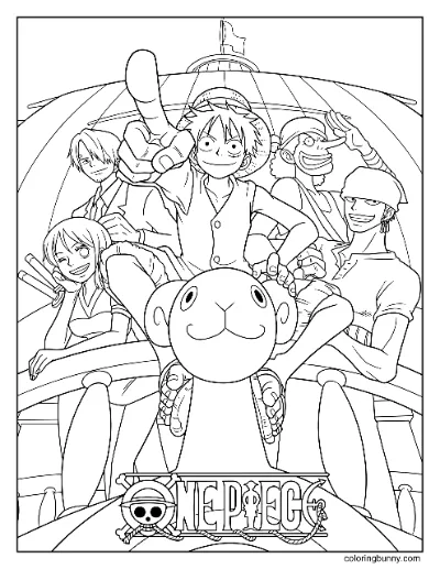 Trang Tô Màu One Piece