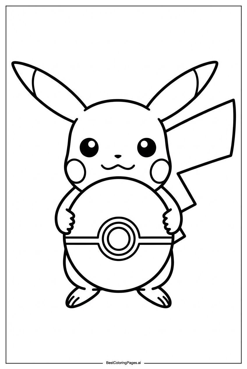 Pokemon holding ball