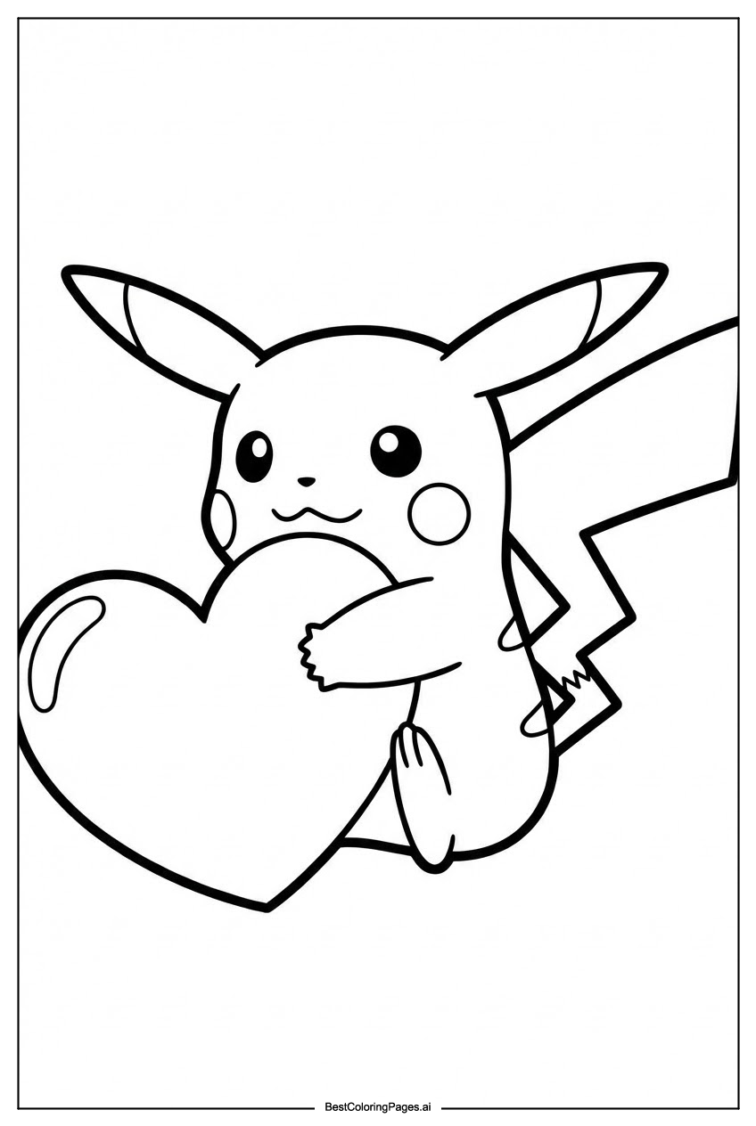 Pokemon hugging heart