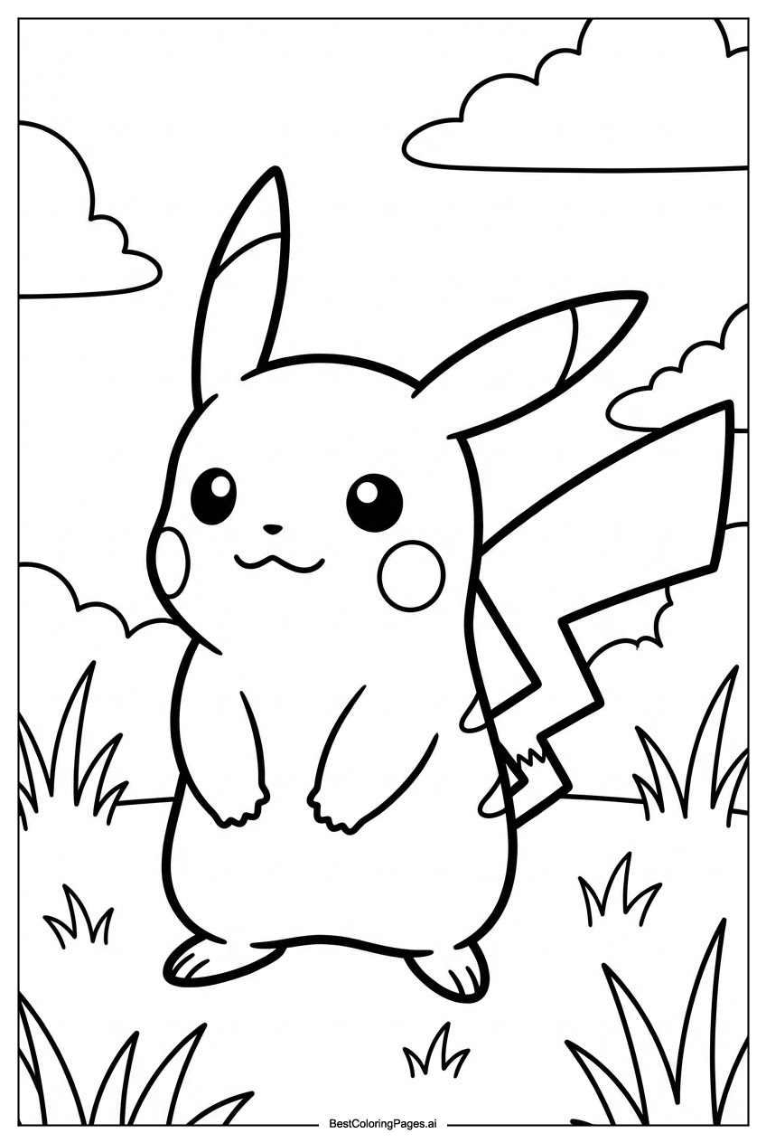 Pokemon in grass field