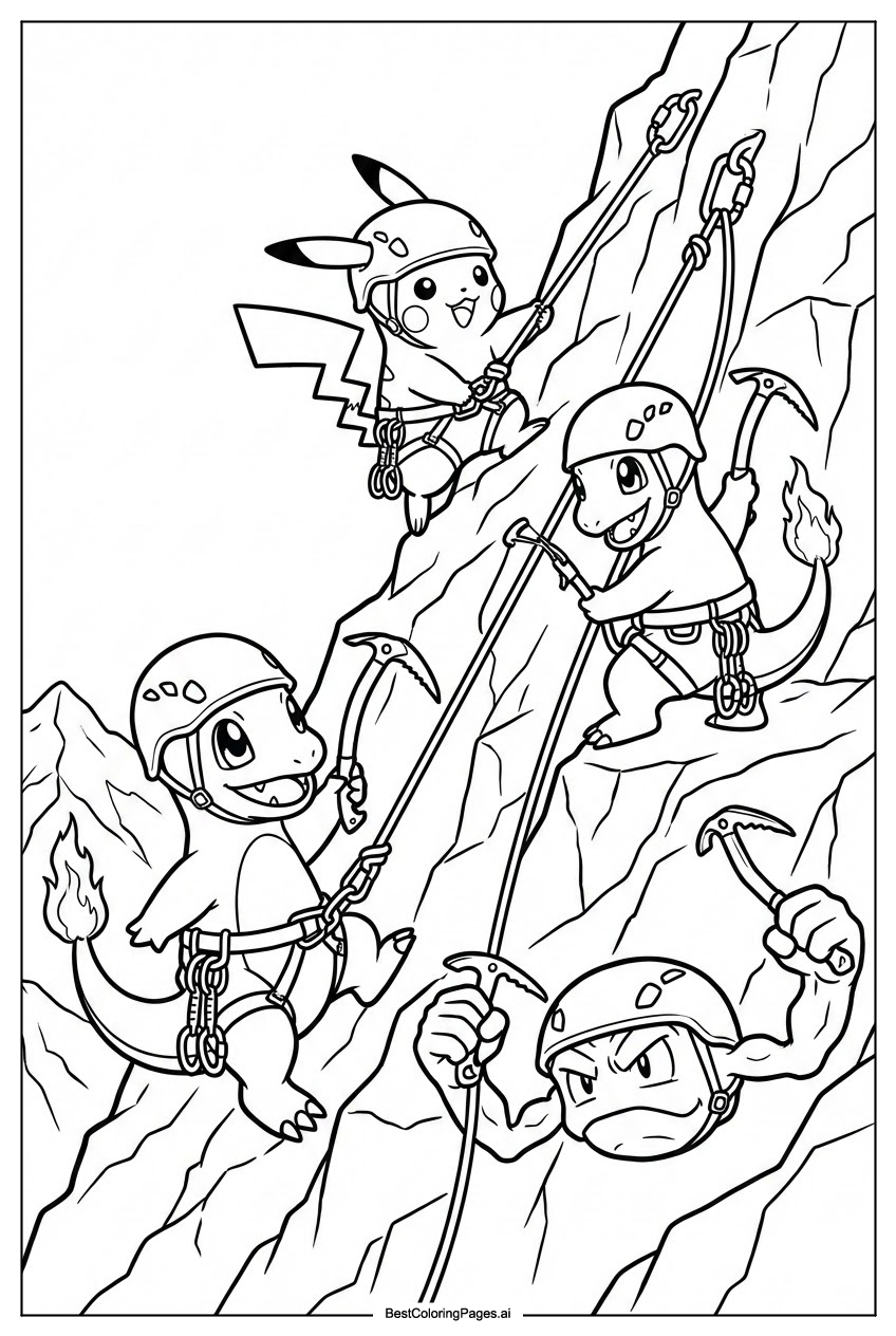Pokemon mountain climb