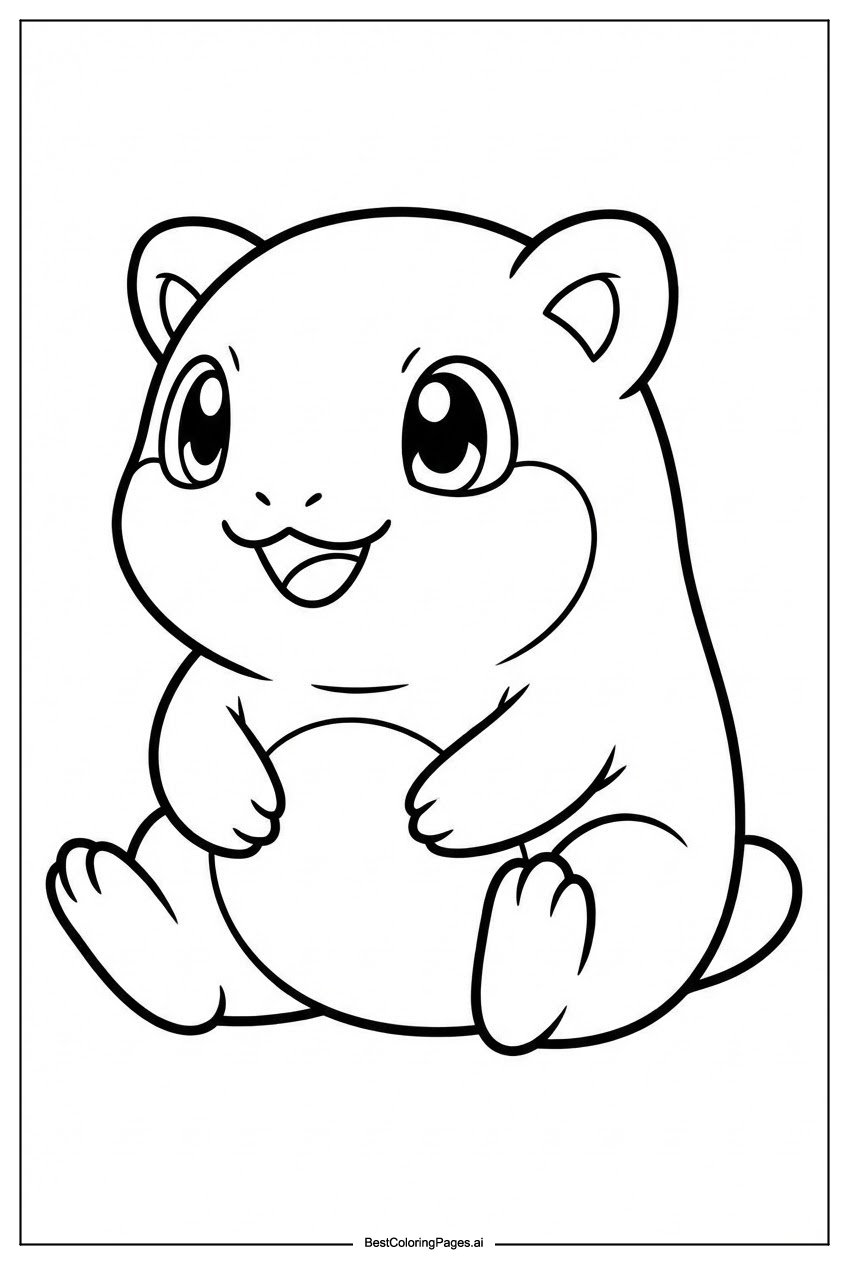 Pokemon sitting pose