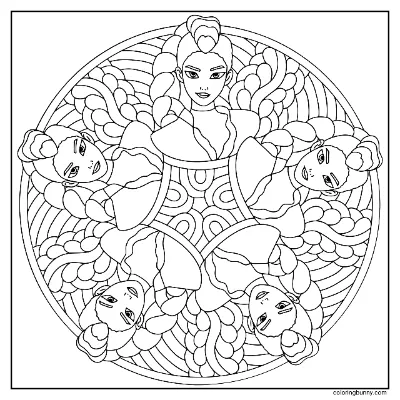 Trang Tô Màu Mandala Rumi KPop Thợ Săn Quỷ