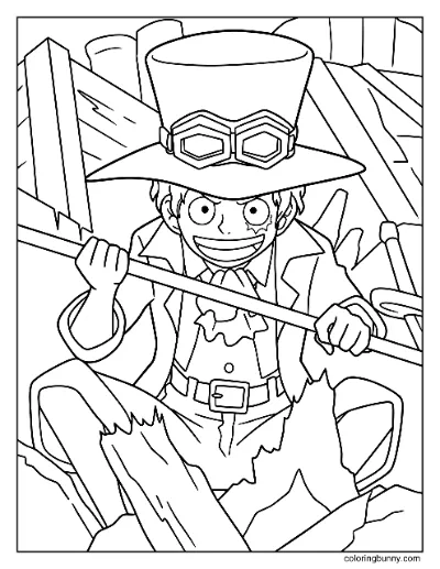 Trang Tô Màu Sabo One Piece