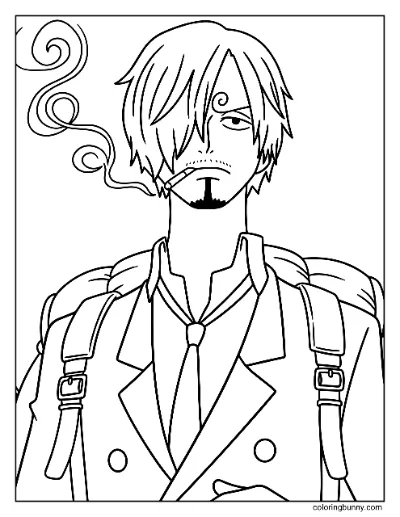 Tranh Tô Màu Sanji One Piece