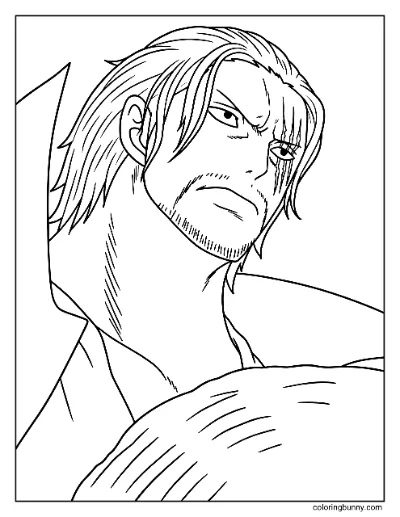 Trang Tô Màu Shanks One Piece