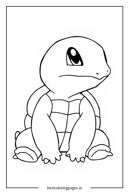 Sitting squirtle