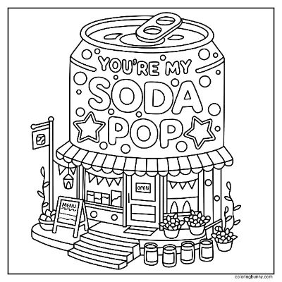 Tranh Tô Màu Cửa Hàng Saja Boys Soda Pop