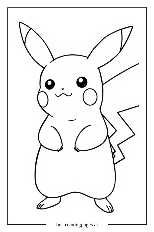 Standing pikachu