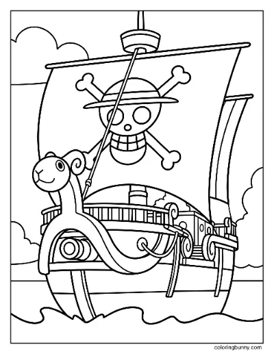 Trang Tô Màu Tàu Going Merry One Piece