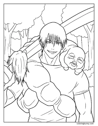 Trang Tô Màu Toji Fushiguro