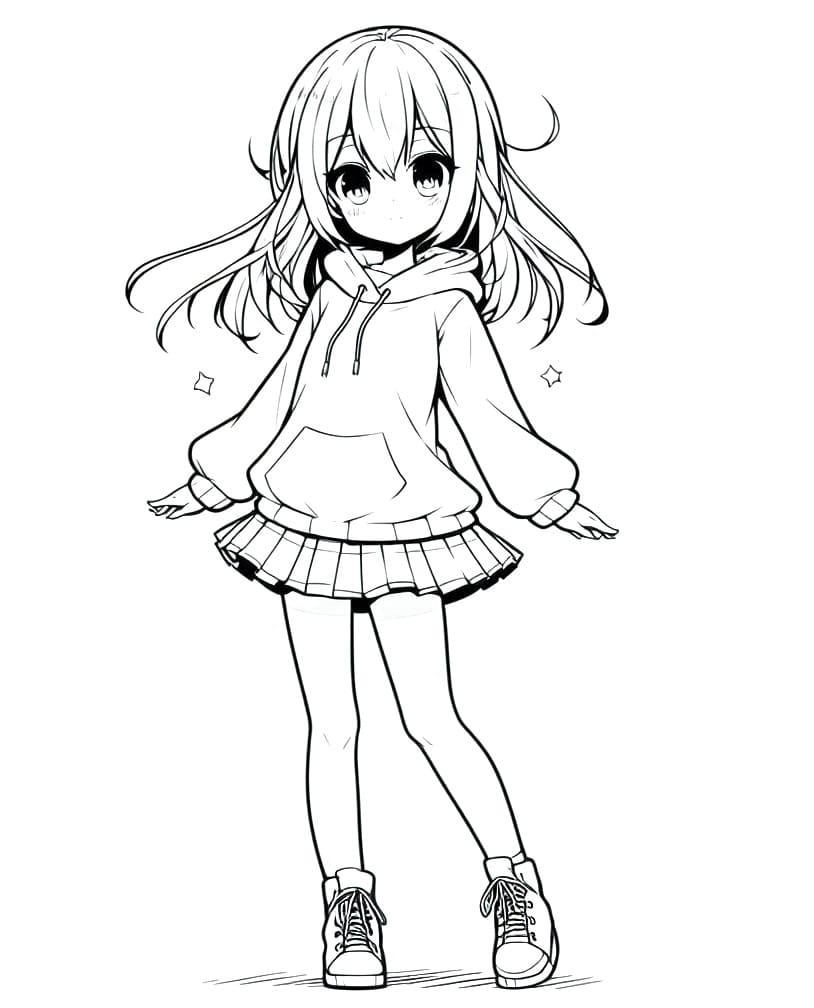 Anime Girl Ngầu và Xinh Đẹp