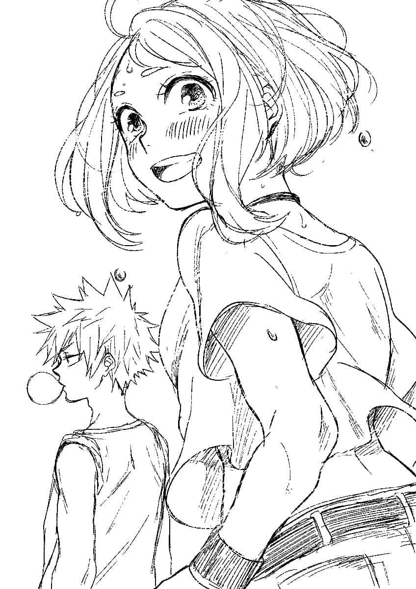 Bakugo và Uraraka